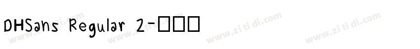 DHSans Regular 2字体转换